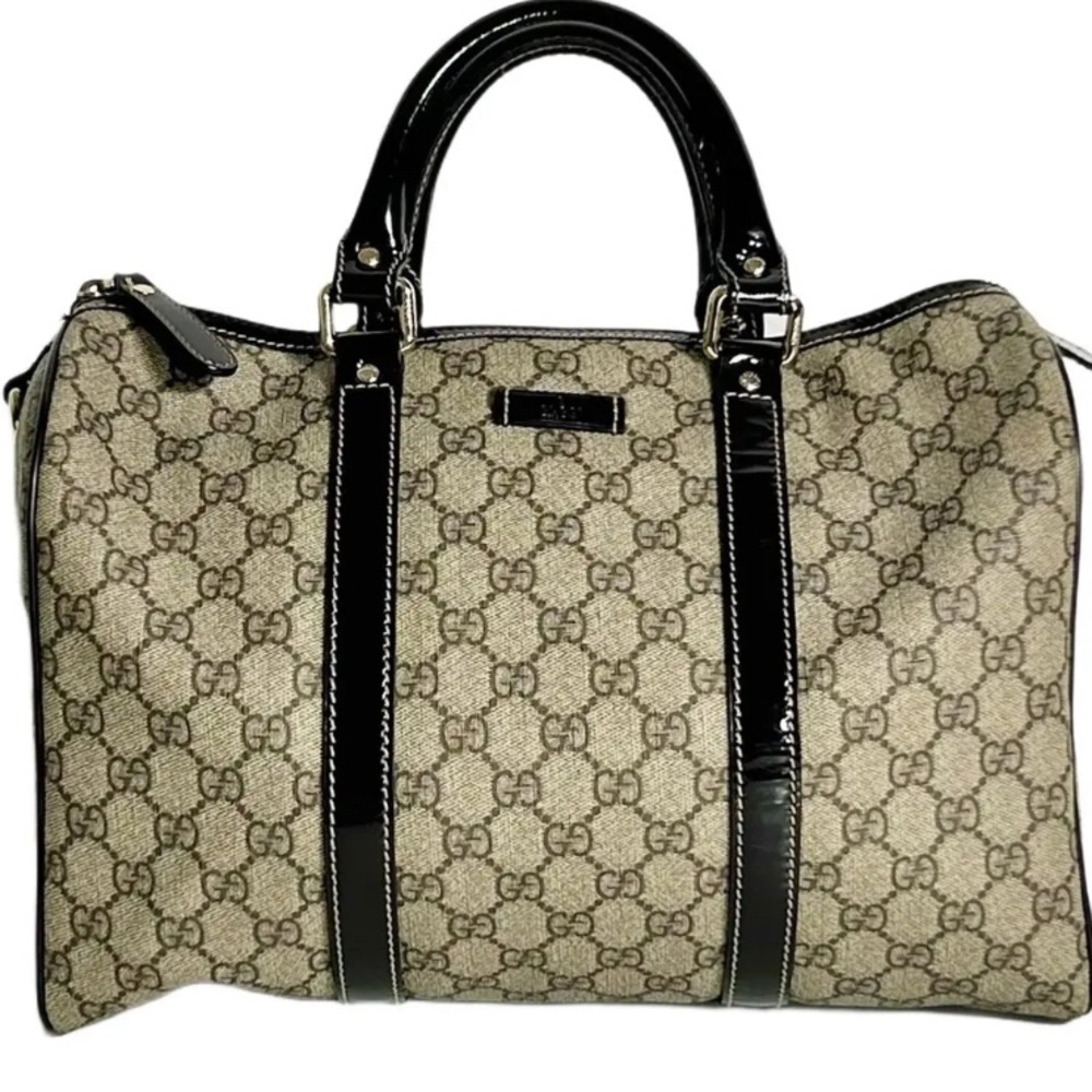 Gucci Beige and Brown GG Signature Satchel